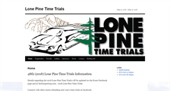 Desktop Screenshot of lonepinetimetrials.com